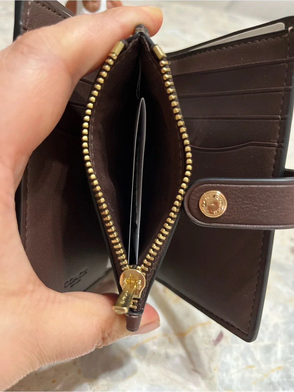 Coach 2-In-1 Wallet Maple NWT